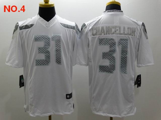 Men's Seattle Seahawks #31 Kam Chancellor Jersey NO.4;